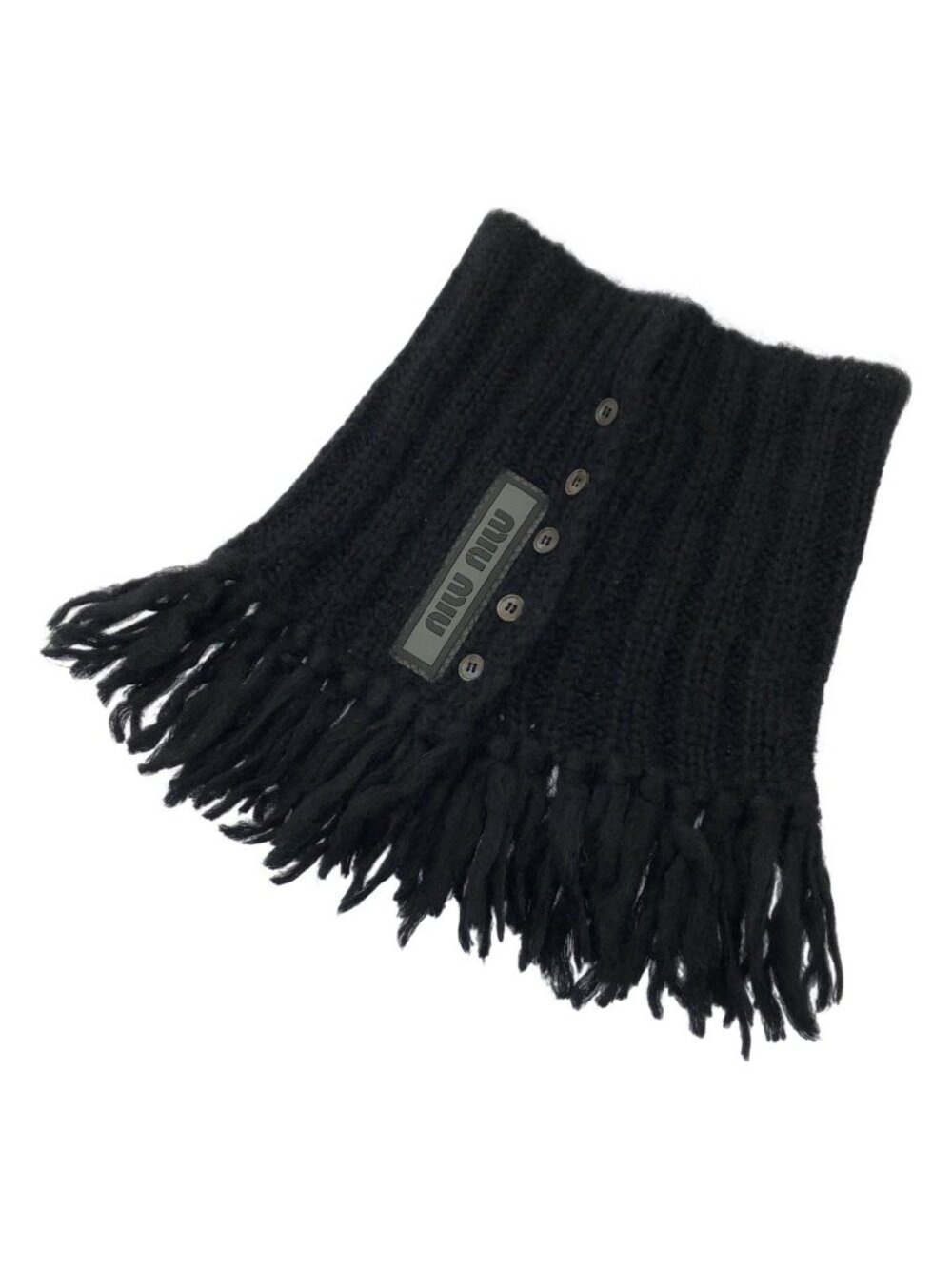 Miu Miu Neck Warmer Black